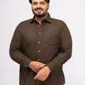 Plus size Solid Breezy Cotton  Shirt For Men | XL-7XL