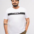 Plus size Structure Knit Graphic T-Shirt  For Men | XL-7XL