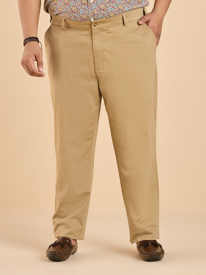 Structure Print Auto Adjust Waist Stretch Chino