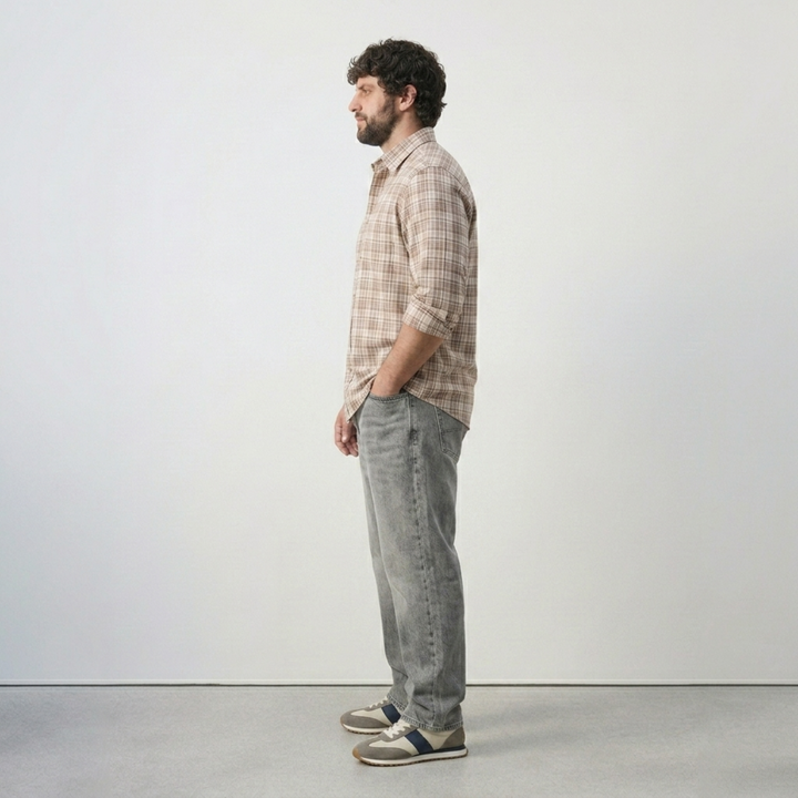 PLUS SIZE MEN CHECK SHIRT| XL-7XL