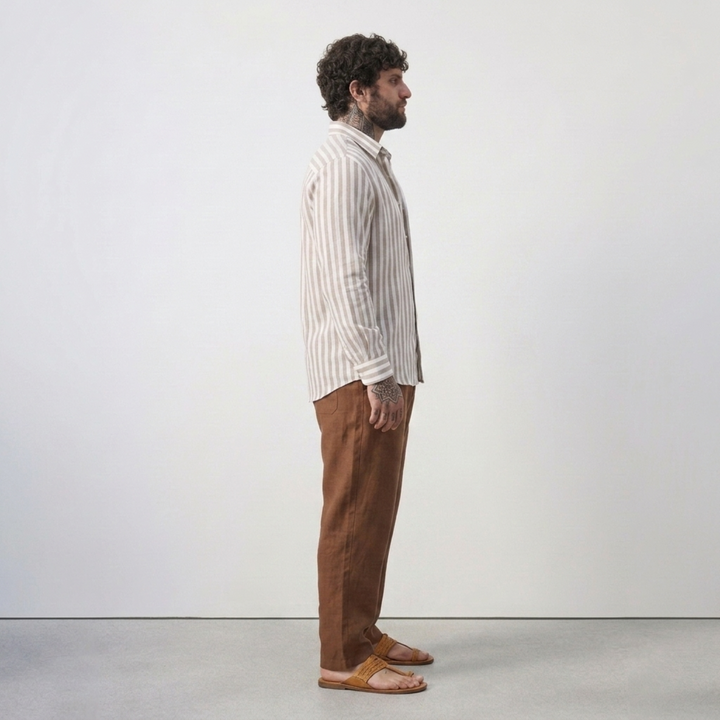 PLUS SIZE MEN’S STRIPE SHIRT | XL-7XL