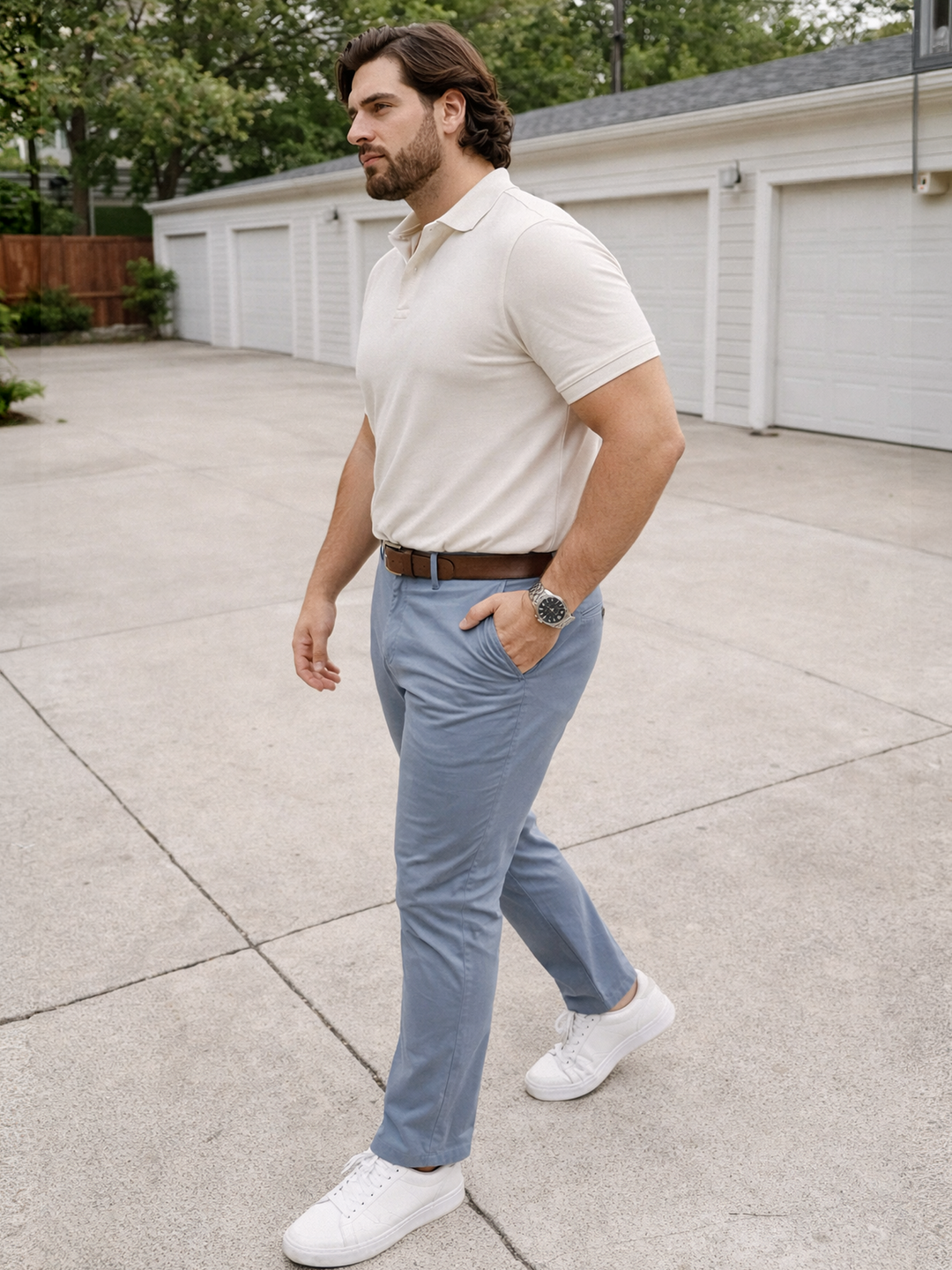 PLUS SIZE AUTO ADJUST CHINO FOR MEN | XL-7XL