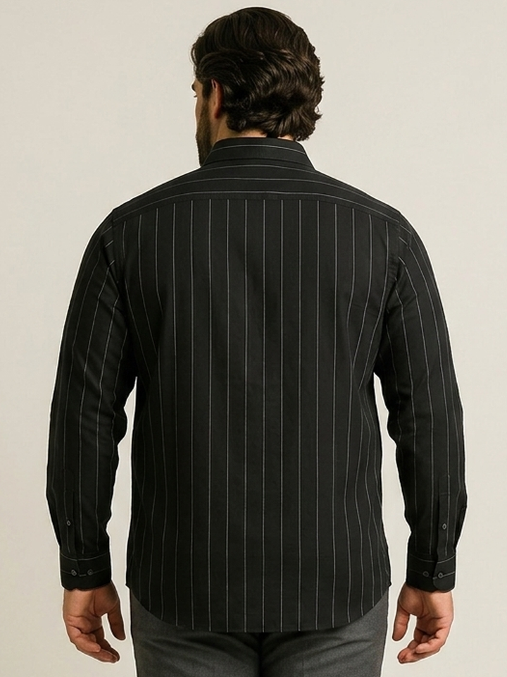 PLUS SIZE MEN STRIPE -SHIRT| XL-7XL
