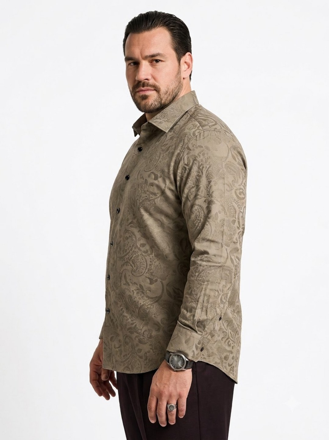 PLUS SIZE JACQURD SHIRT FOR MEN | XL-7XL