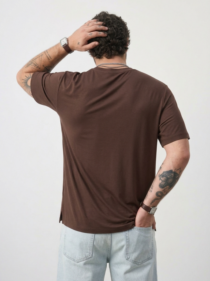 PLUS SIZE BAMBOO COTTON LYCRA T-SHIRT FOR MEN | XL-7XL