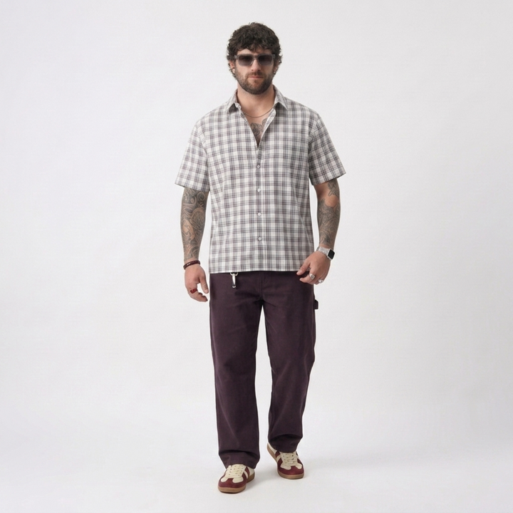 PLUS SIZE MEN’S CHECK SHIRT | XL-7XL