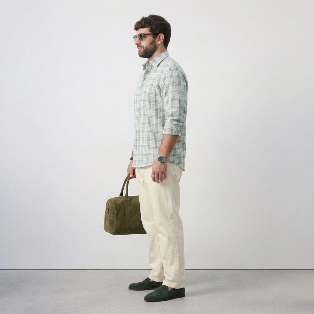 PLUS SIZE MEN’S CHECK SHIRT | XL-7XL