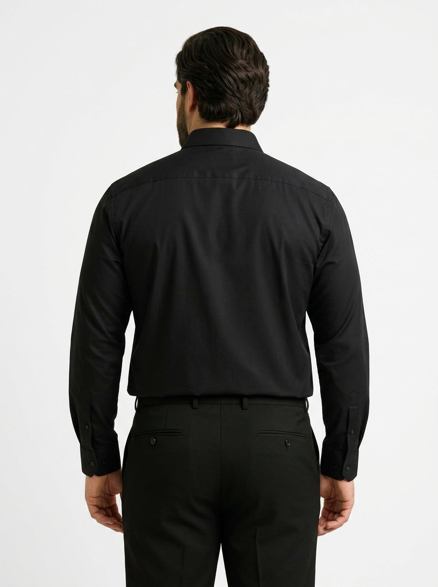 PLUS SIZE SOLID GIZASHIRT FOR MEN | XL-7XL