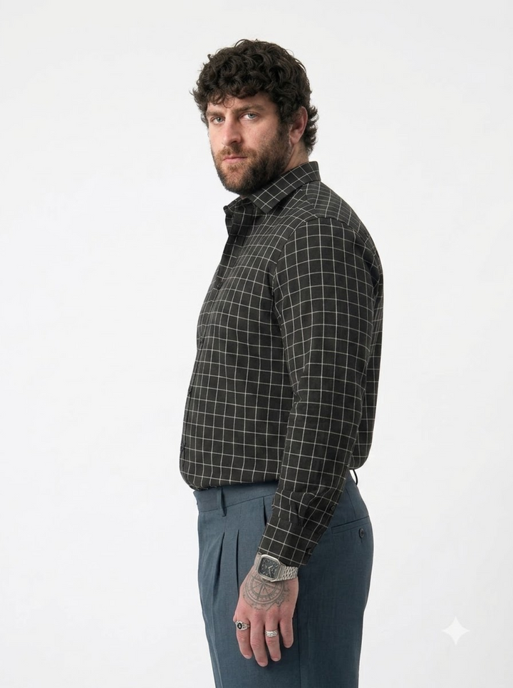 PLUS SIZE CHECK SHIRT FOR MEN | XL-7XL