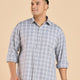 Plus Size Egyptian Giza Cotton Check Shirt | XL-7XL