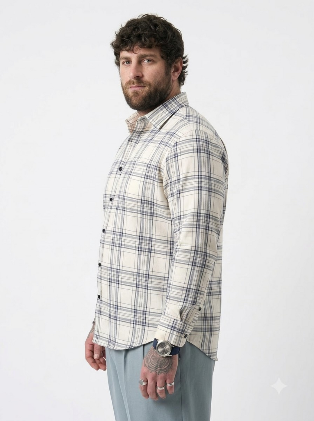 PLUS SIZE CHECK SHIRT FOR MEN | XL-7XL