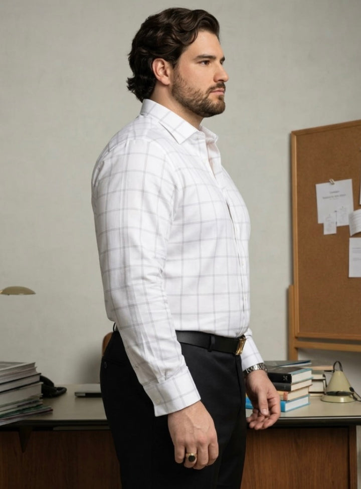 PLUS SIZE MEN CHECK SHIRT| XL-7XL