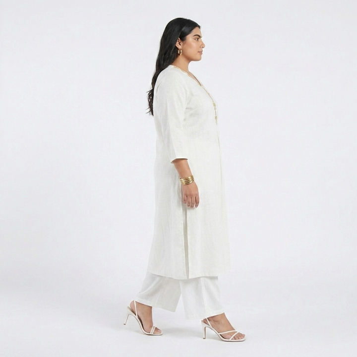 PLUS SIZE WOMEN’S SOLID ETHNIC KURTA | XL-7XL