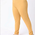 PLUS SIZE SOLID KNIT STRETCH LEGGINGS | XL-7XL