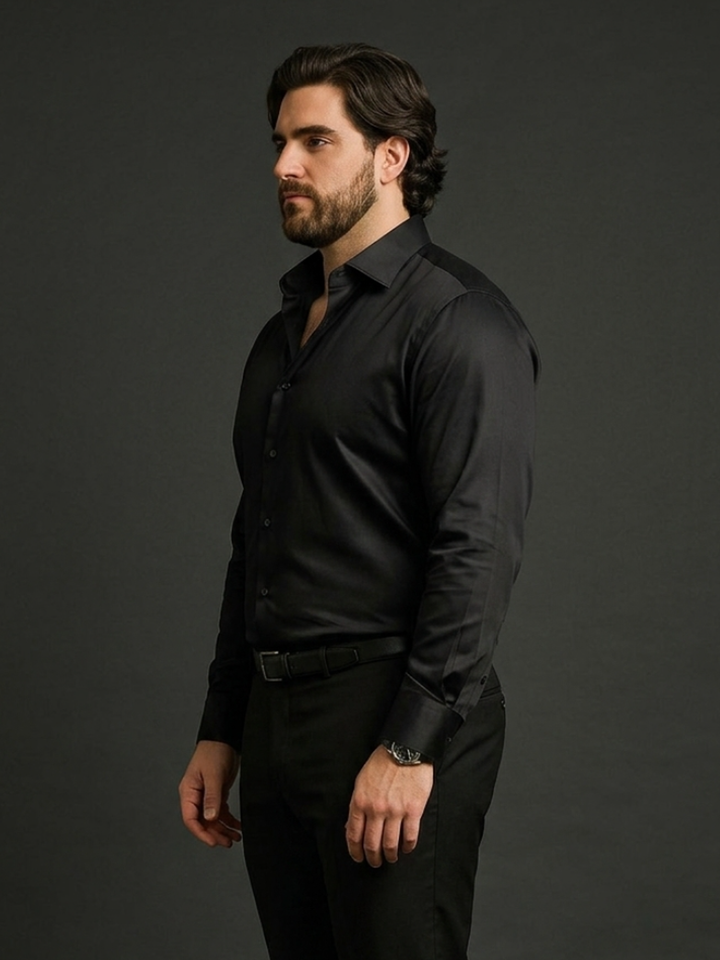 PLUS SIZE MEN SOLID SHIRT| XL-7XL
