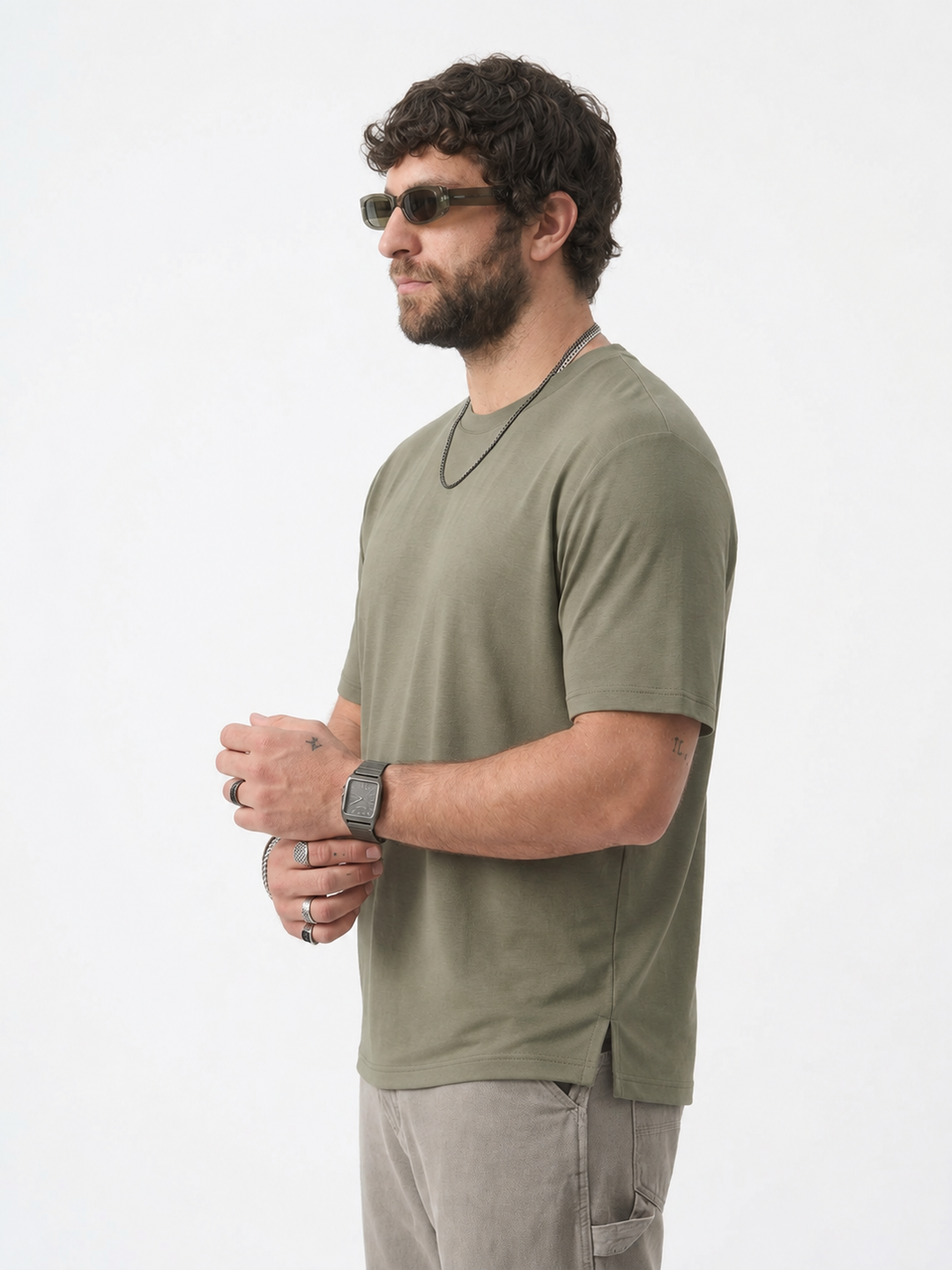 PLUS SIZE BAMBOO COTTON LYCRA T-SHIRT FOR MEN | XL-7XL