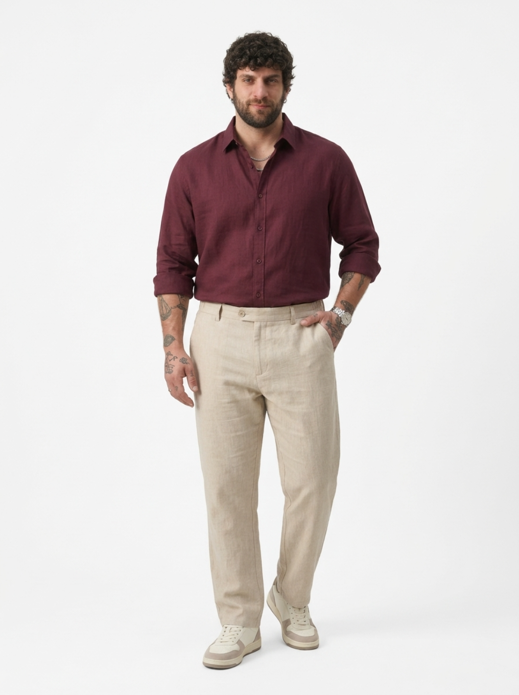 PLUS SIZE MEN’S LINEN PULLON PANT | XL-7XL