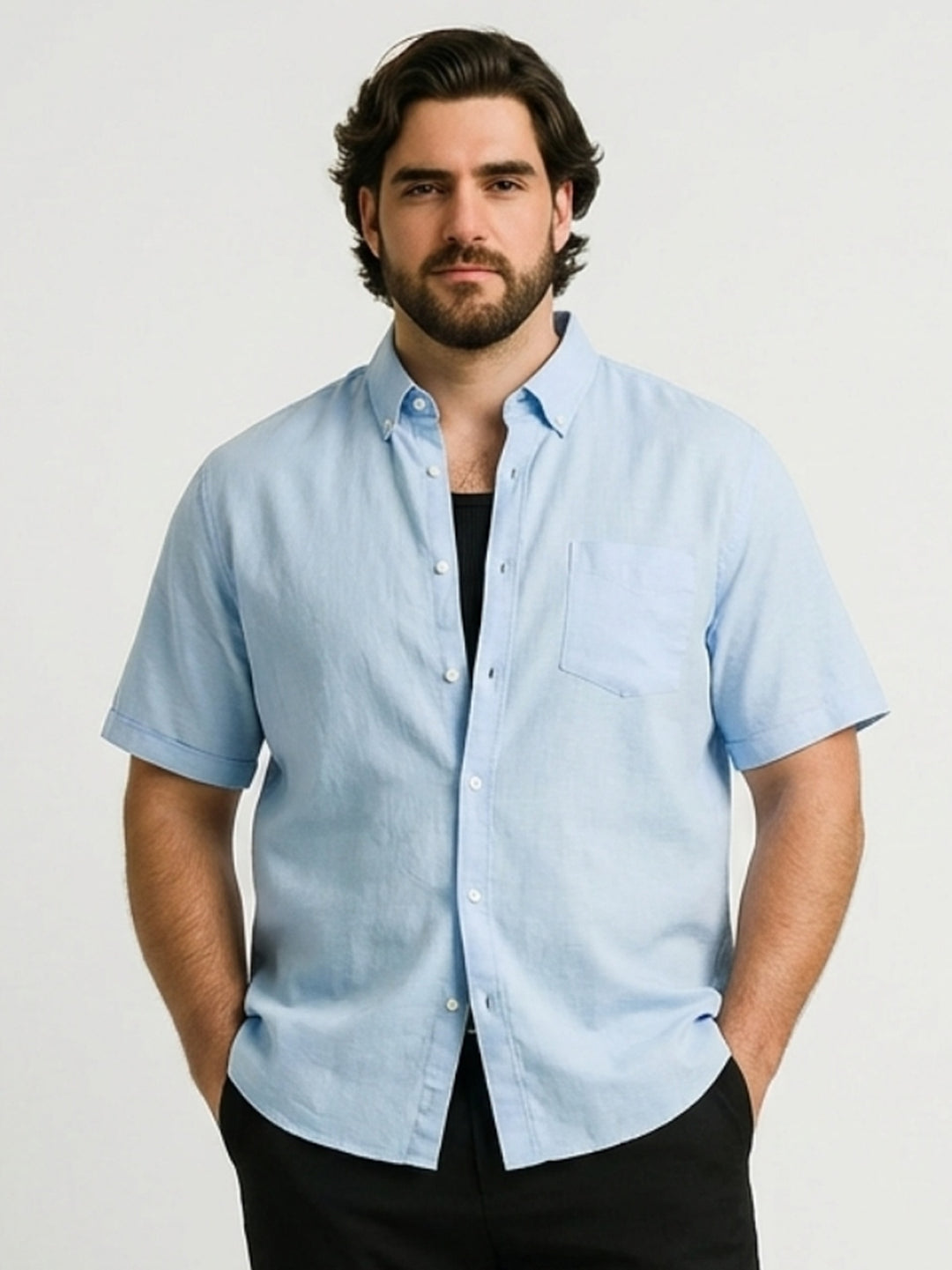 BIG HELLO - THE PLUS LIFE-Men Holiday Shirts
