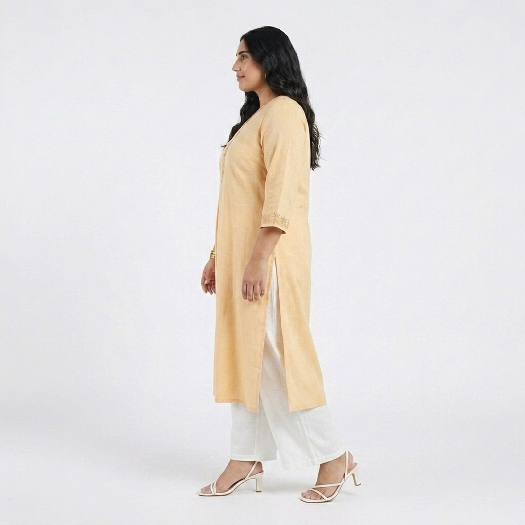 PLUS SIZE WOMEN’S SOLID ETHNIC KURTA | XL-7XL