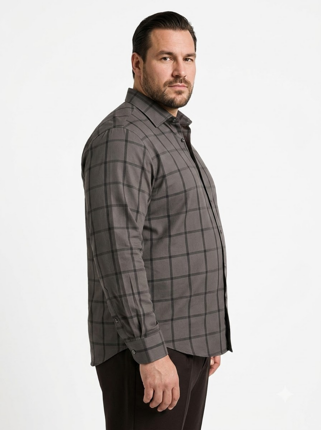 PLUS SIZE SELF CHECK SHIRT FOR MEN | XL-7XL