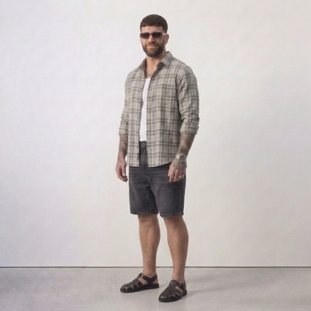 PLUS SIZE MEN’S CHECK SHIRT | XL-7XL