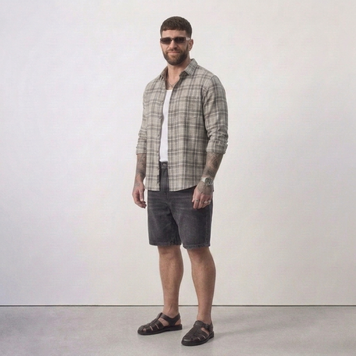 PLUS SIZE MEN’S CHECK SHIRT | XL-7XL