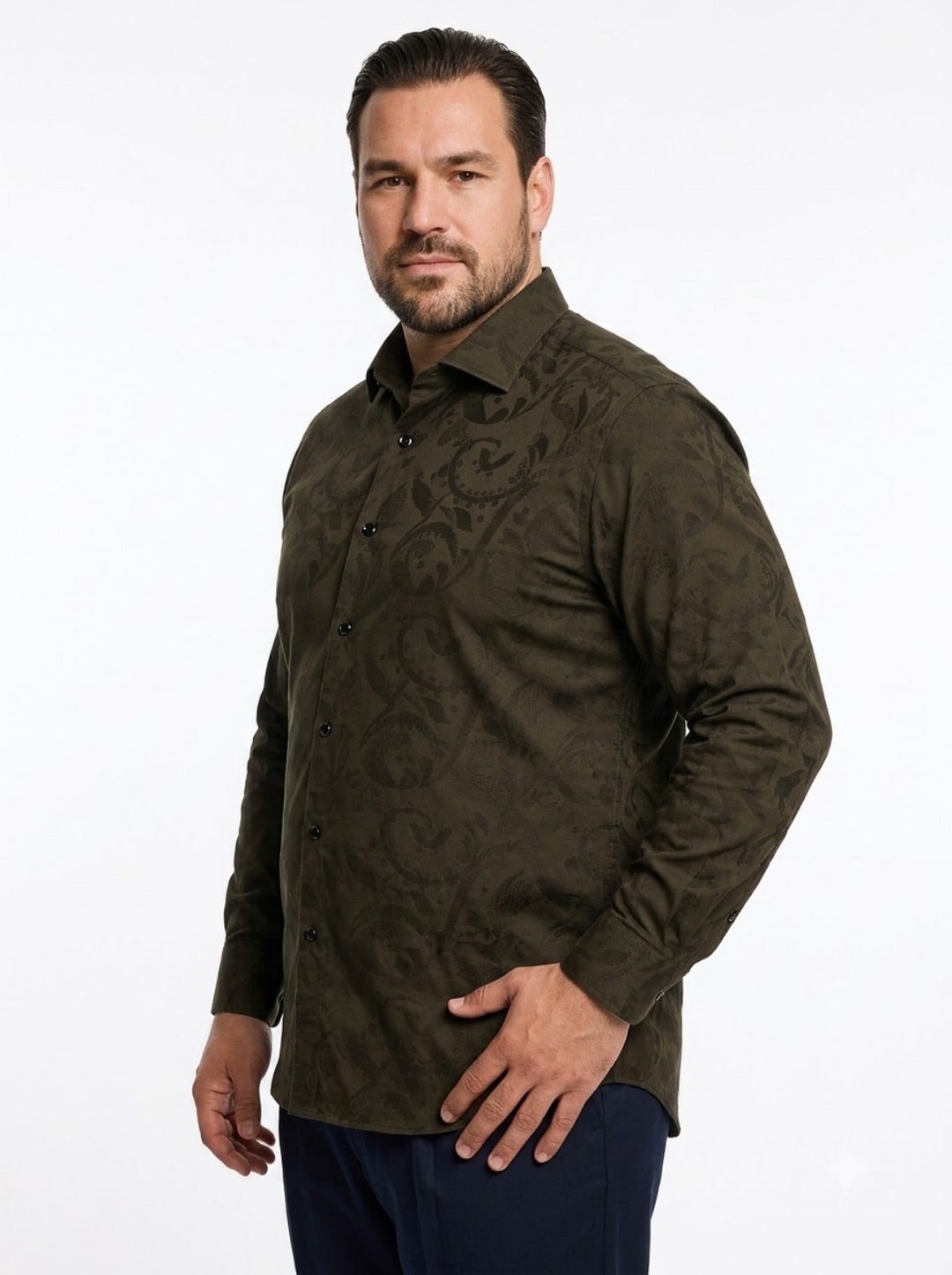 PLUS SIZE JACQURD SHIRT FOR MEN | XL-7XL