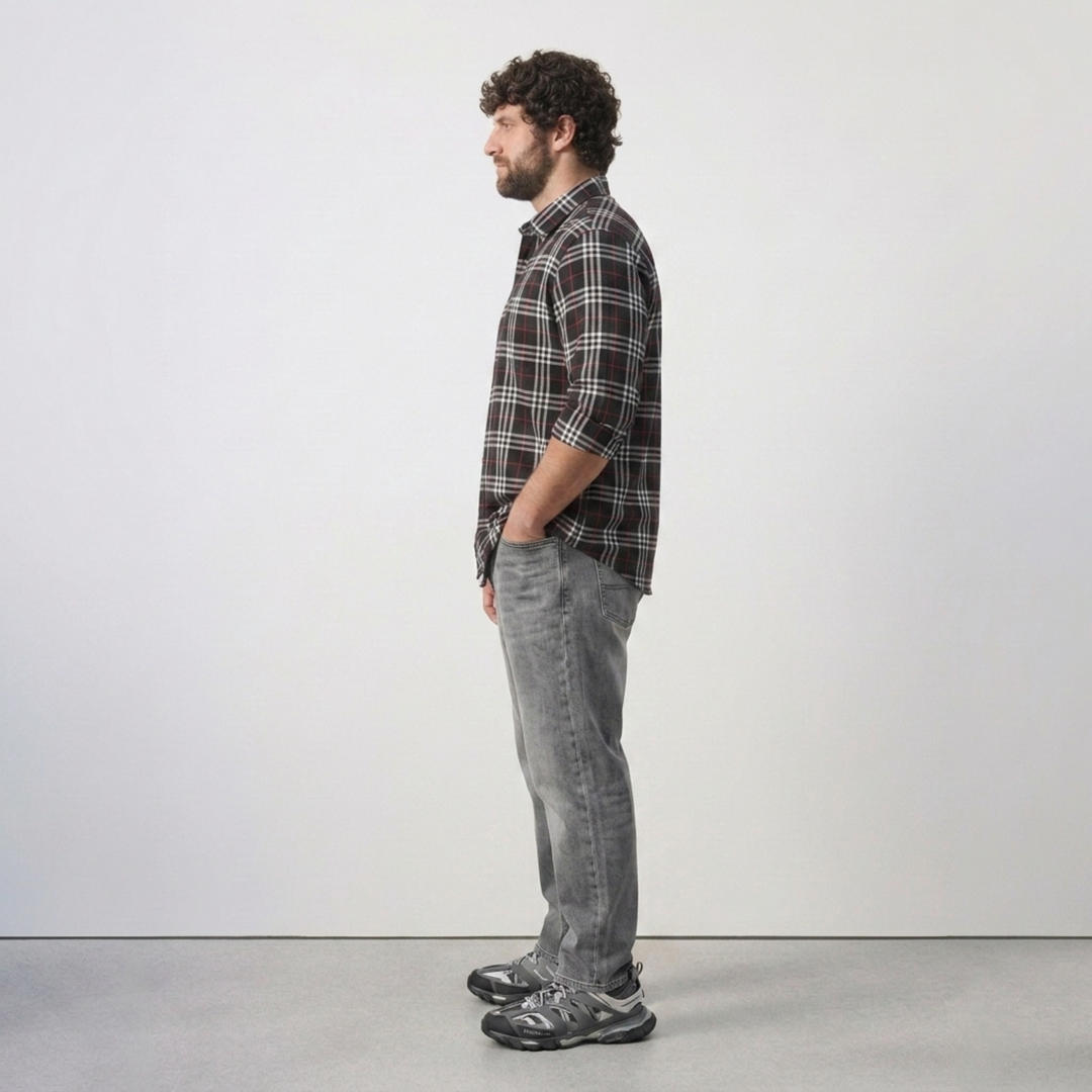 PLUS SIZE MEN’S CHECK SHIRT | XL-7XL