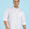 Plus Size Subtle Dobby Stripe Satin Shirt | XL-7XL