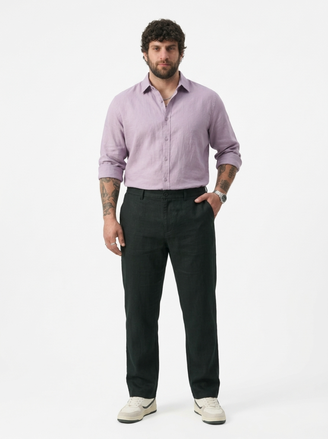 PLUS SIZE MEN’S LINEN PULLON PANT | XL-7XL