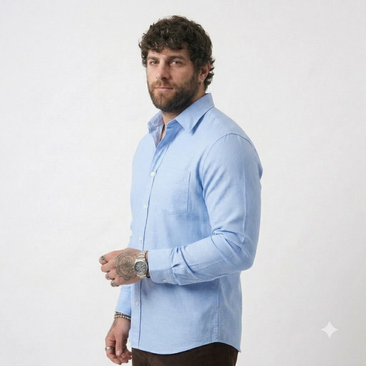 PLUS SIZE SOLID SHIRT FOR MEN | XL-7XL