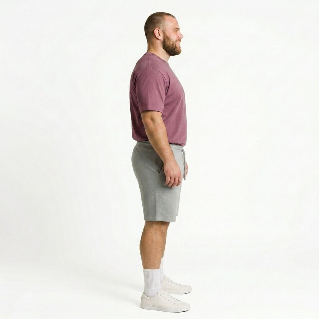 PLUS SIZE MEN KNIT LOUNGE SHORTS | XL-7XL
