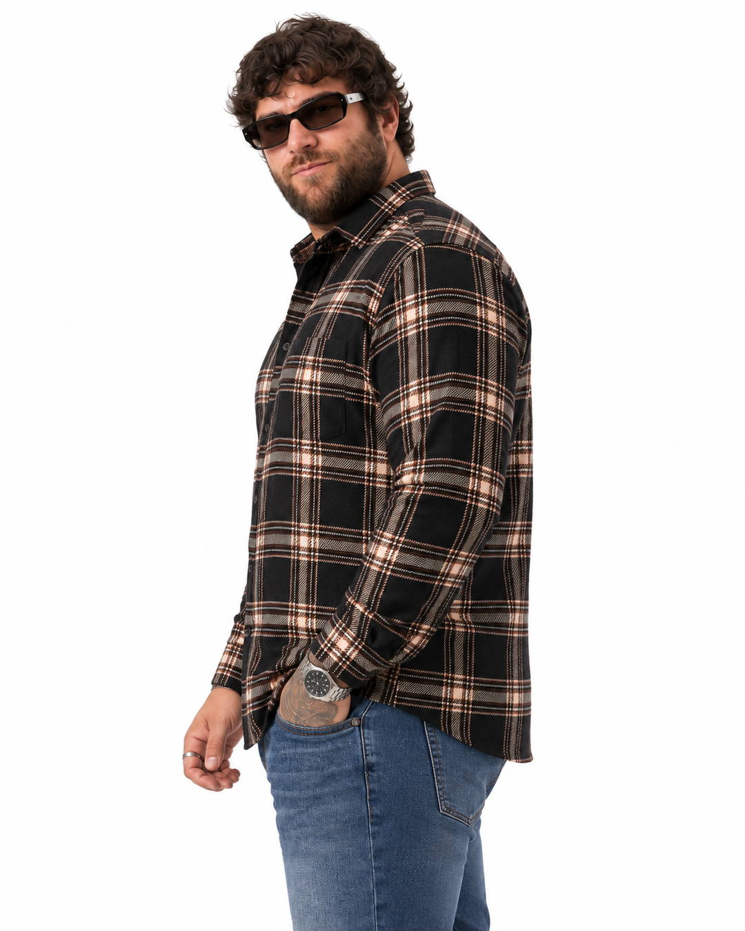 PLUS SIZE CHECK SHIRT FOR MEN | XL-7XL