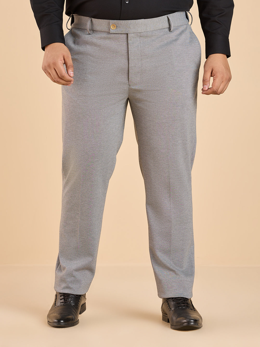 Luxe Knit Elegance Structure Trouser