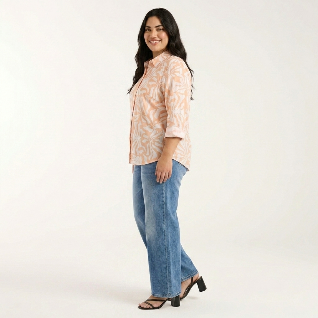 PLUS SIZE WOMEN’S PRINTED SHIRT | XL-7XL