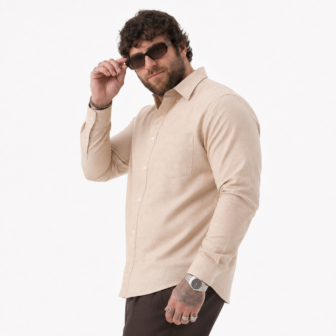 PLUS SIZE SOLID SHIRT FOR MEN | XL-7XL