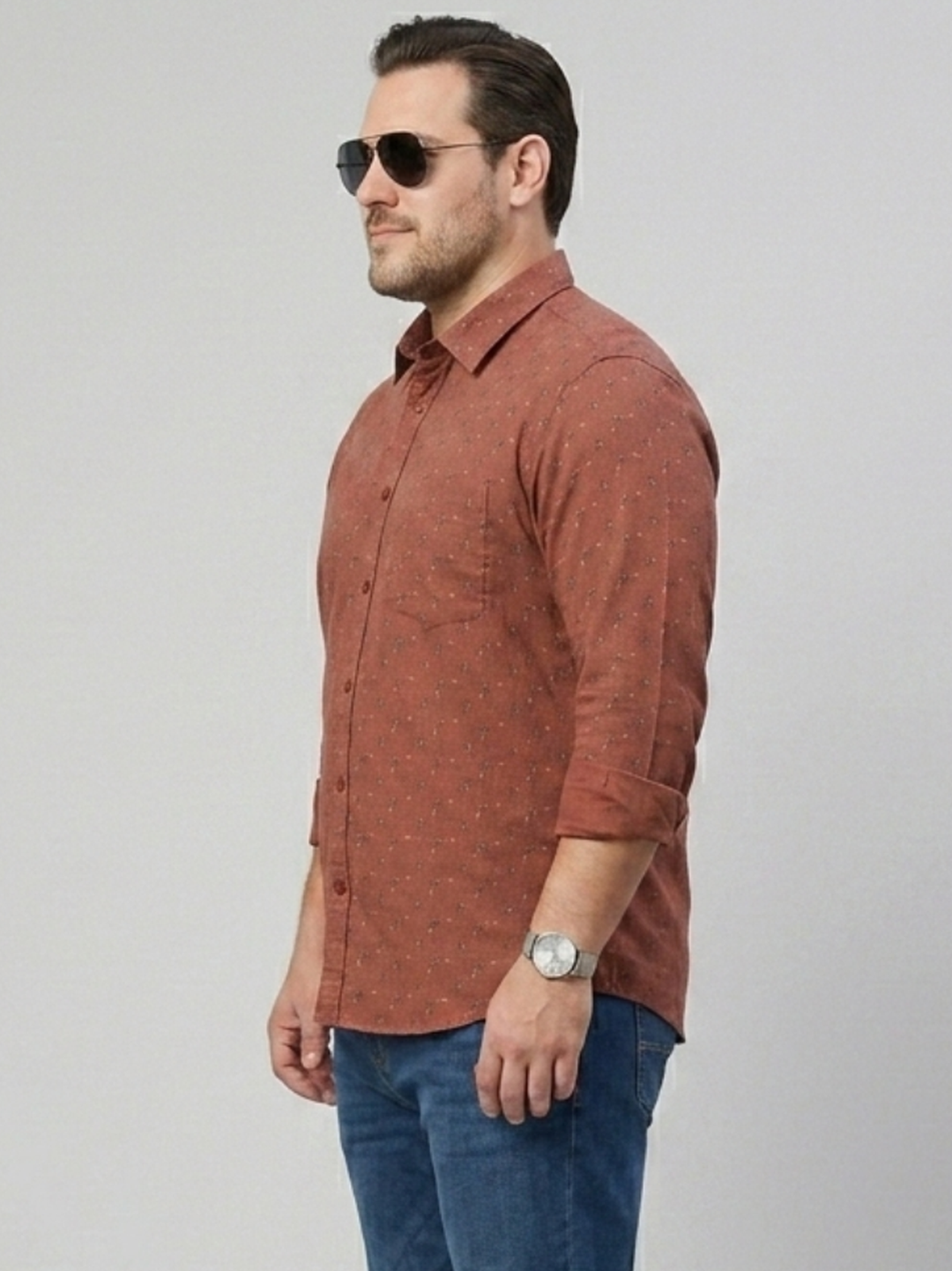 PLUS SIZE MEN PRINTED SHIRT FOR MEN | XL-7XL