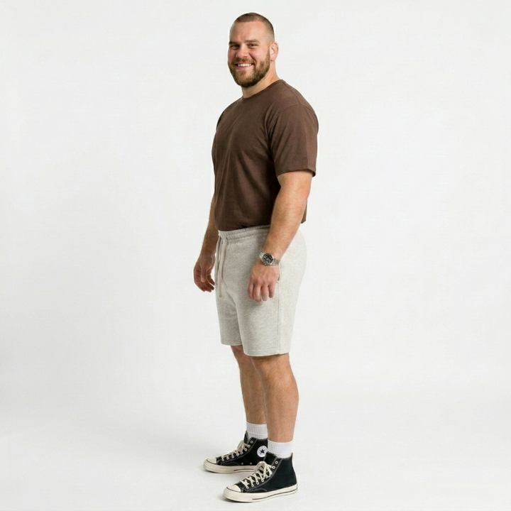 PLUS SIZE MEN KNIT LOUNGE SHORTS | XL-7XL
