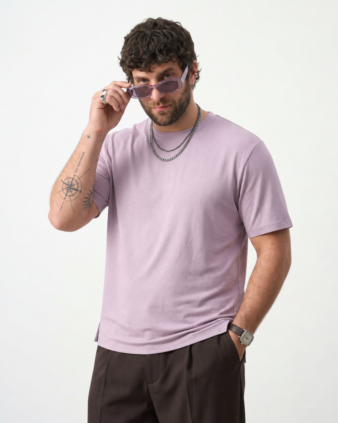 PLUS SIZE BAMBOO COTTON LYCRA T-SHIRT FOR MEN | XL-7XL