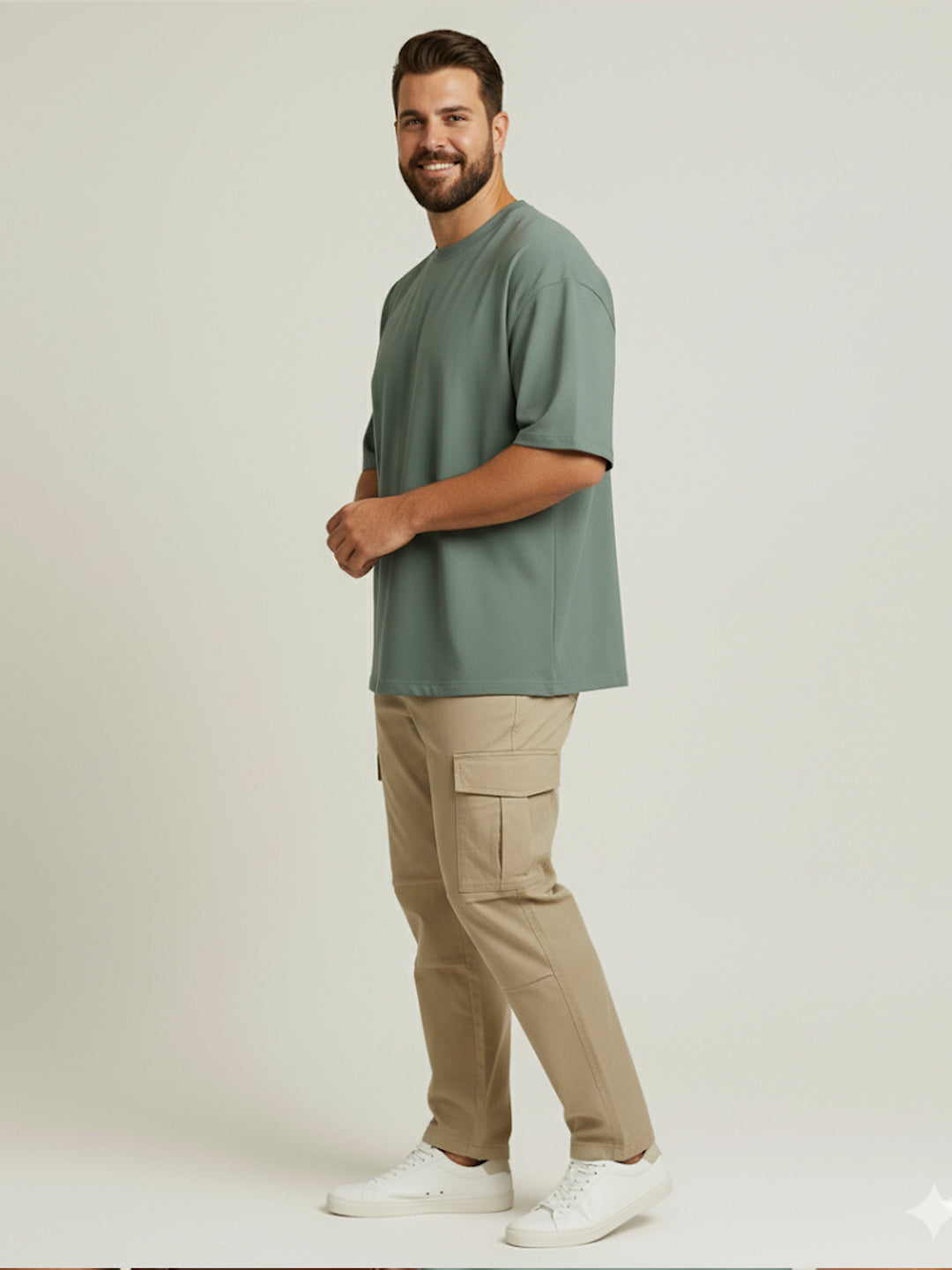 PLUS SIZE RED LABEL COTTON LYCRA LOOSE FIT T-SHIRT FOR MEN | XL-7XL