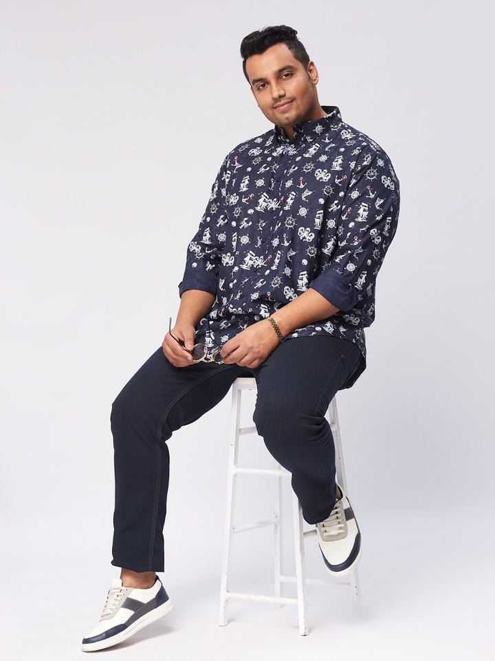 BIG HELLO - THE PLUS LIFE-Men Nautical Shirts