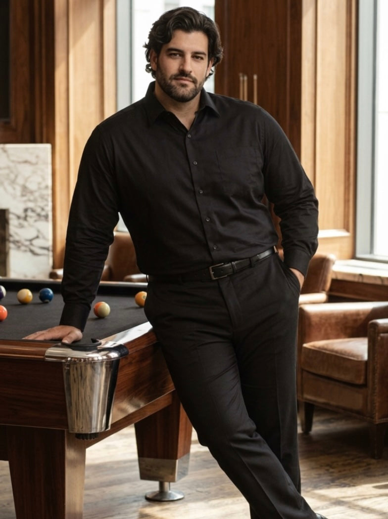 PLUS SIZE MEN SOLID SHIRT| XL-7XL