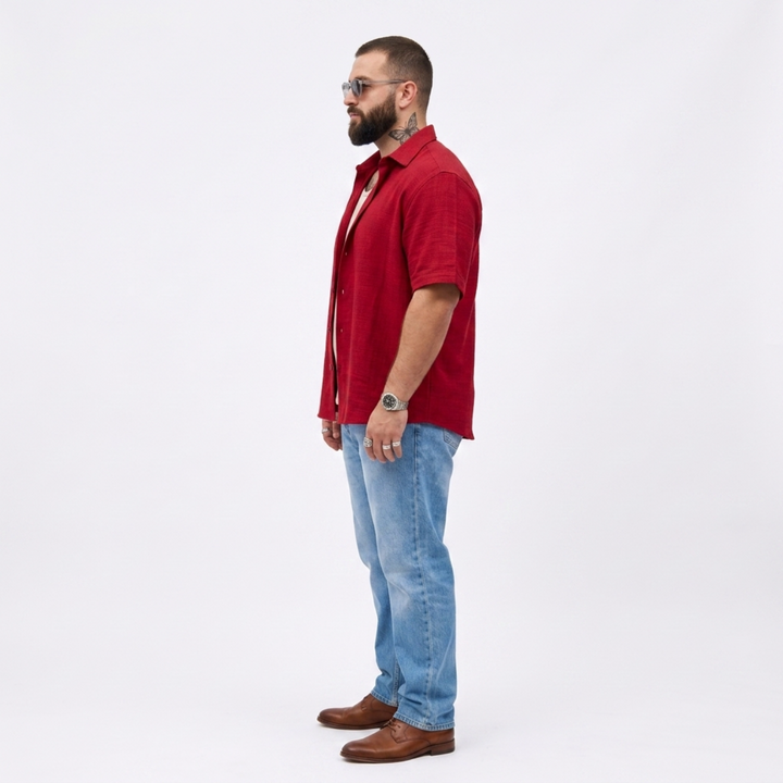 PLUS SIZE MEN’S SOLID SHIRT | XL-7XL