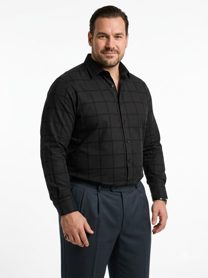 PLUS SIZE SELF CHECK SHIRT FOR MEN | XL-7XL