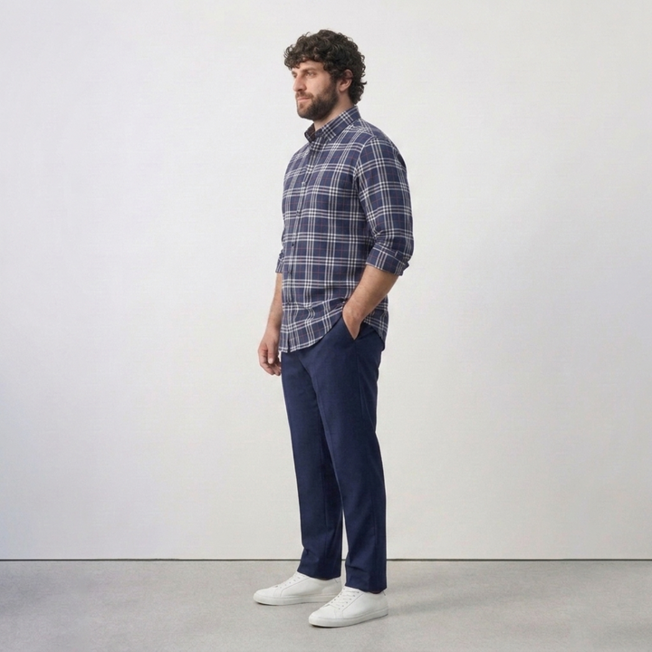 PLUS SIZE MEN’S CHECK SHIRT | XL-7XL
