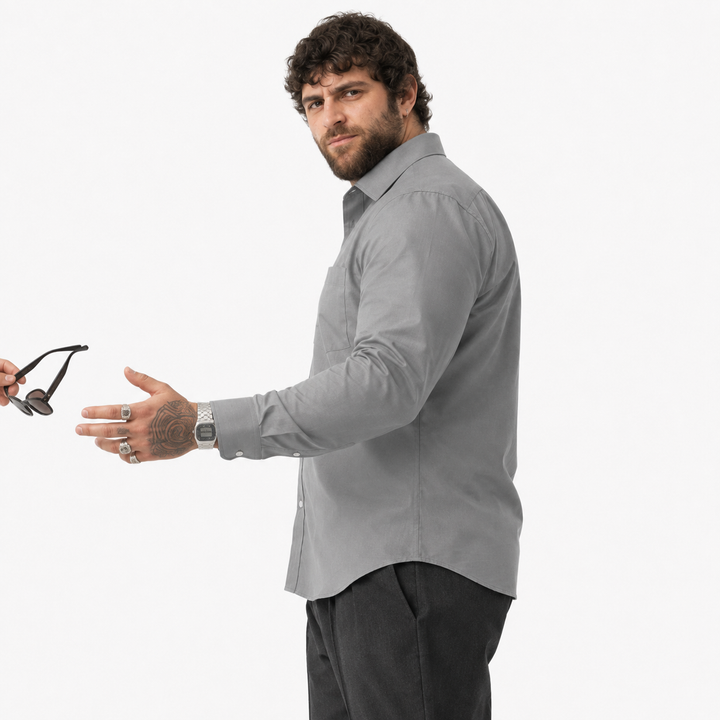 PLUS SIZE SOLID SHIRT FOR MEN | XL-7XL