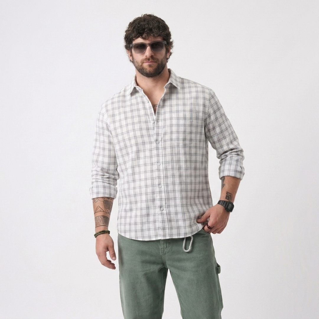 PLUS SIZE MEN’S CHECK SHIRT | XL-7XL