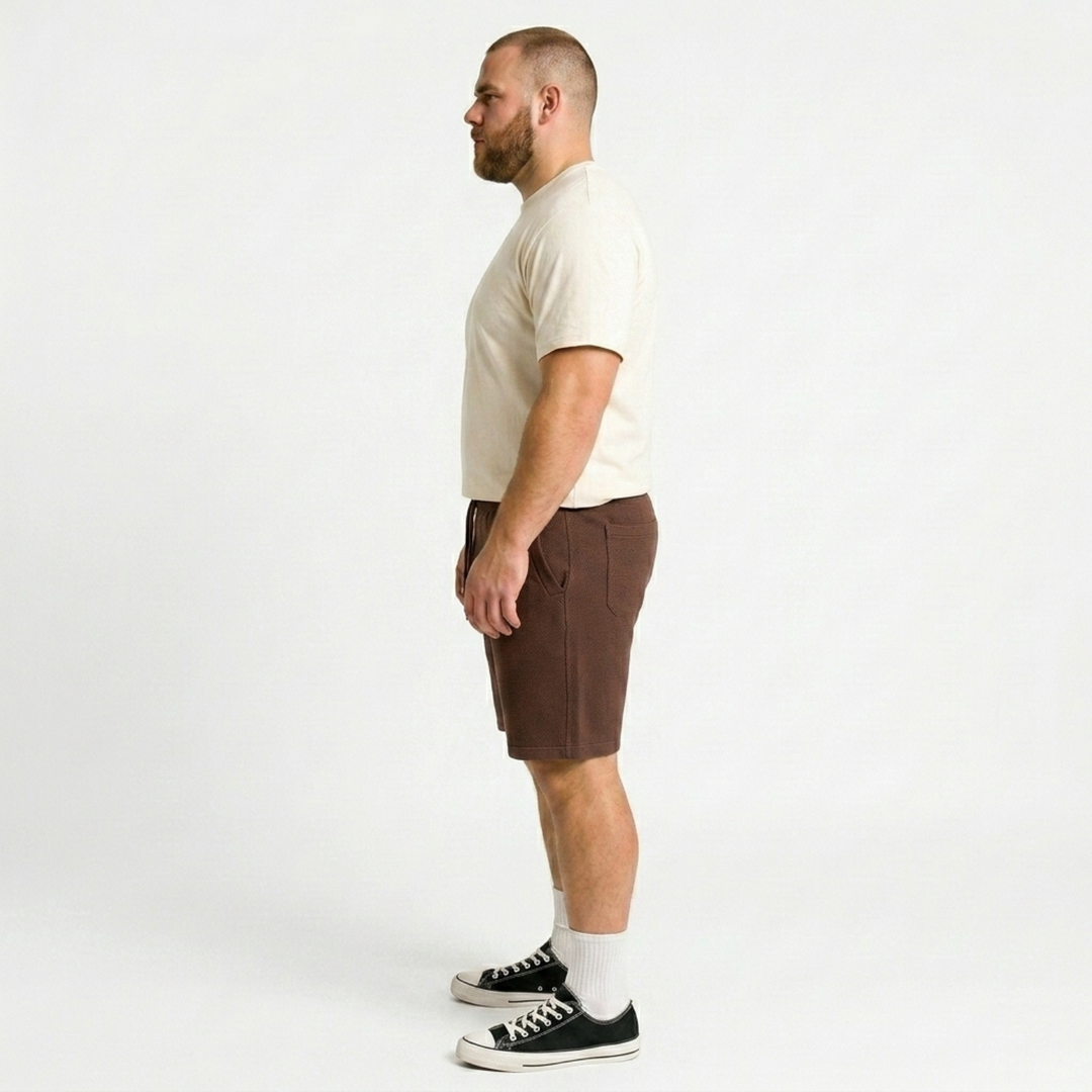 PLUS SIZE MEN KNIT LOUNGE SHORTS | XL-7XL