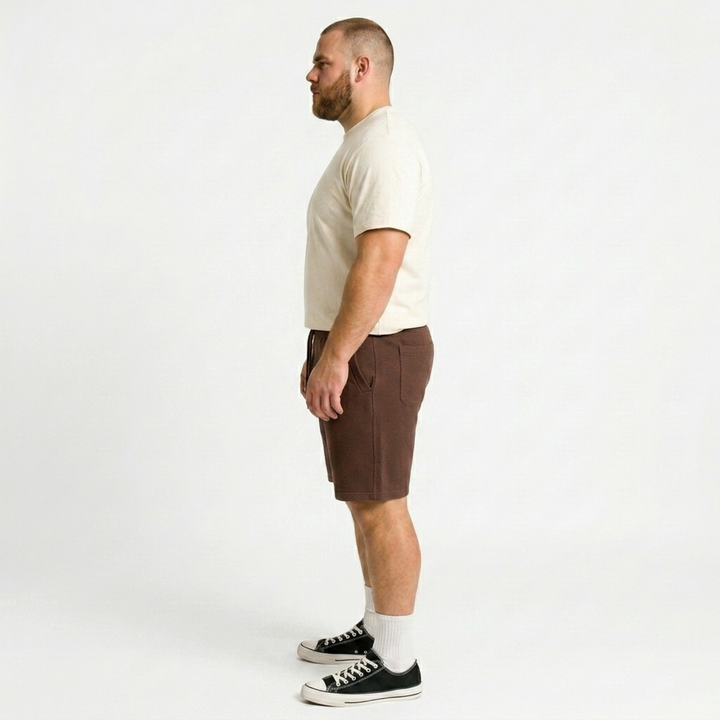 PLUS SIZE MEN KNIT LOUNGE SHORTS | XL-7XL