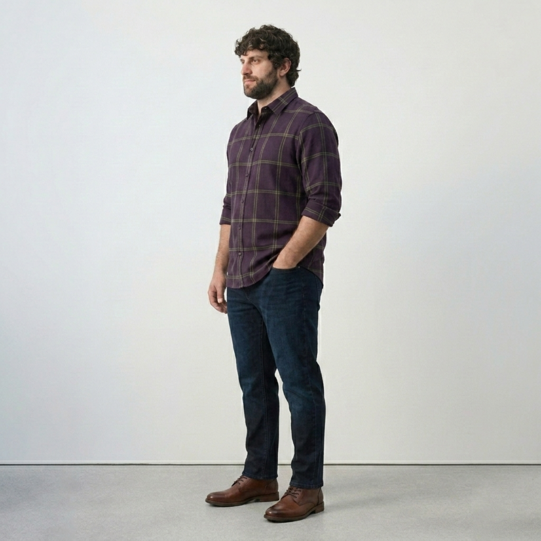 PLUS SIZE MEN PREMIUM CHECK SHIRT| XL-7XL